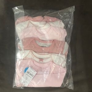 Carters 6-pack long sleeve onesies/bodysuit. Size 3 months